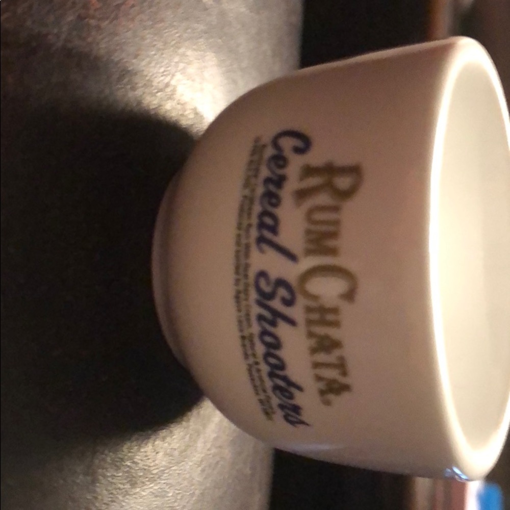 4 NEW RUM CHATA CEREAL BOWL SHOOTERS SHOT GLASSES